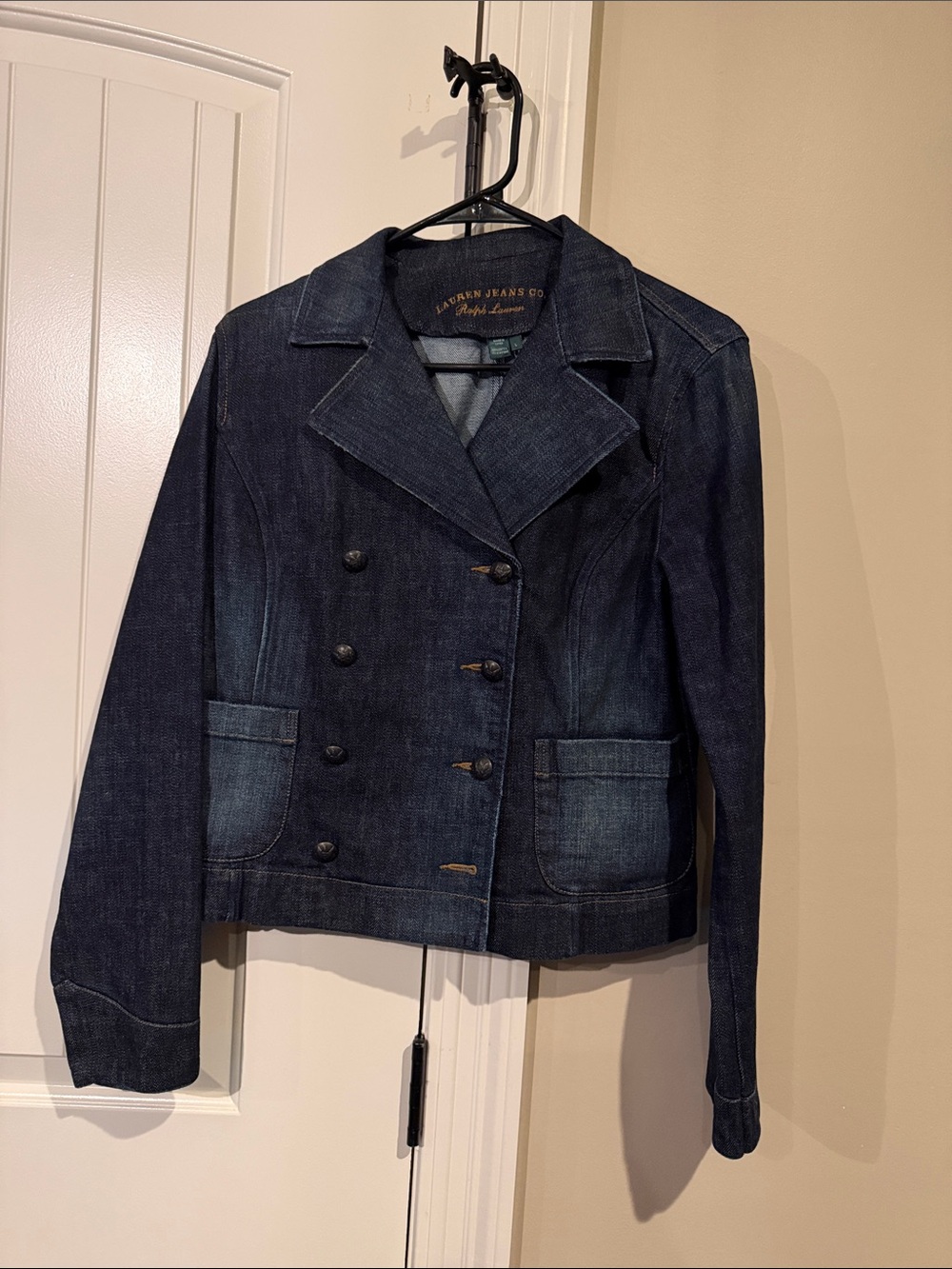 Ralph Lauren Dark Indigo Double-Breasted Denim Jacket